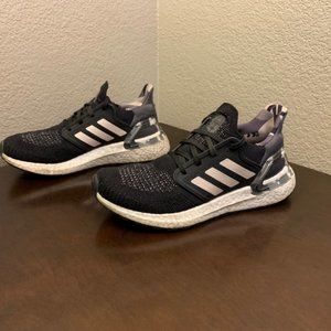 adidas Ultraboost 20 Black White Pink Tint FV8349 Shoes Boost Womens Size 7